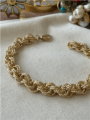 VIP 14K Geçmeli Parlak Halkalar Bileklik