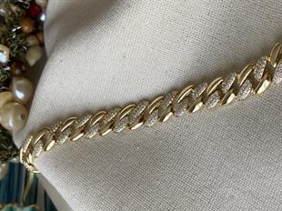 VIP 14K Geçmeli Taşlı Bileklik