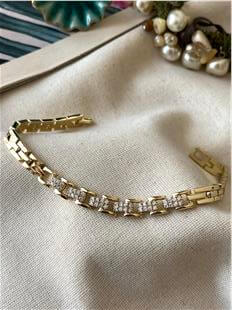 VIP 14K Geçmeli Taşlı Bileklik