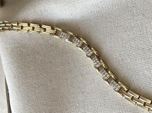 VIP 14K Geçmeli Taşlı Bileklik