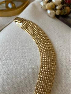 VIP 14K Geniş Dorika Örme Bileklik