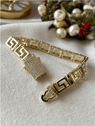 VIP 14K Gurmet Maze Bileklik