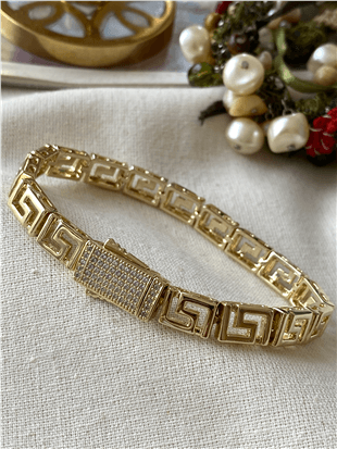 VIP 14K Gurmet Maze Bileklik
