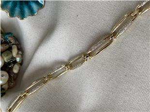 VIP 14K İnce Badem Bileklik