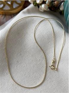 VIP 14K İnce Geçmeli Zincir Kolye