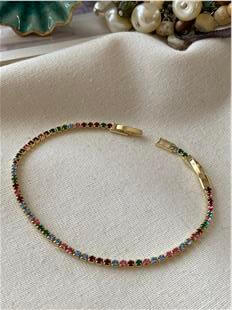 VIP 14K İnce Renkli Suyolu Bileklik