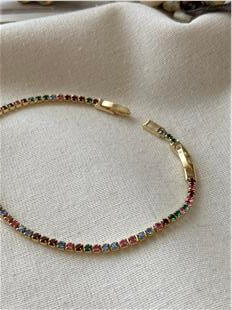 VIP 14K İnce Renkli Suyolu Bileklik