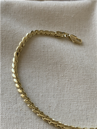 VIP 14K İnce Wave Bileklik
