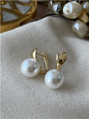 VIP 14K İncili Küpe