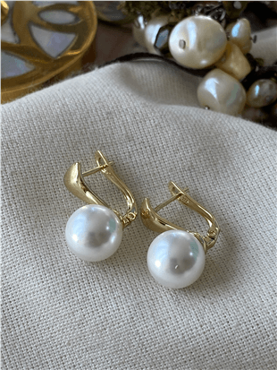 VIP 14K İncili Küpe