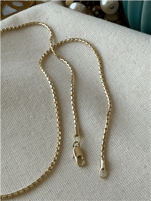 VIP 14K Kalın Geçmeli Zincir Kolye