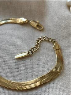 VIP 14K Kalın İtalyan Yassı Bileklik