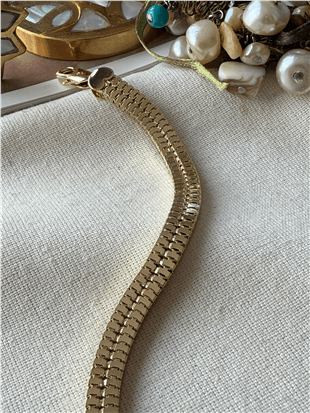 VIP 14K Kalın Sık Örme Bileklik