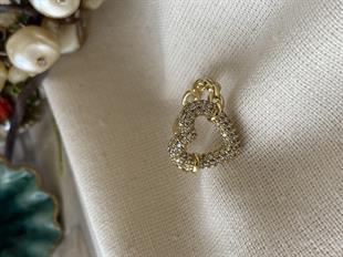 VIP 14K Kalp Zincir Yüzük