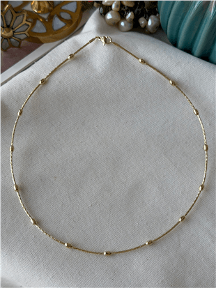 VIP 14K Kapsül Detaylı Choker