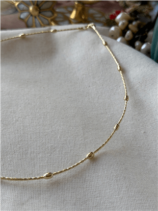VIP 14K Kapsül Detaylı Choker