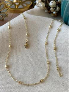 VIP 14K Kapsül Detaylı Zincir Kolye