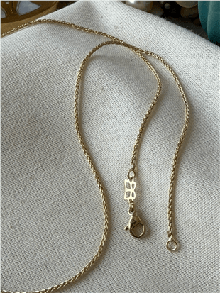 VIP 14K Kılçık Örme Zincir Kolye