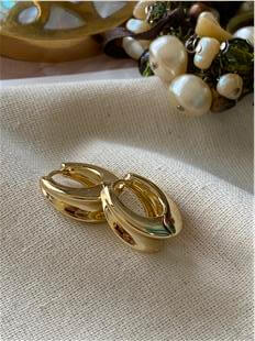 VIP 14K Köşeli Bag Küpe