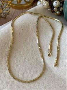 VIP 14K Köşeli Zincir Kolye