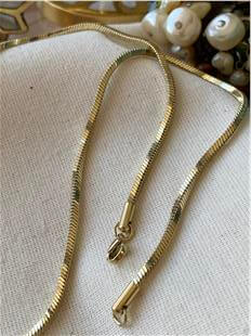 VIP 14K Köşeli Zincir Kolye