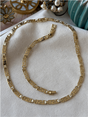 VIP 14K Maze Kolye ve Bileklik Set