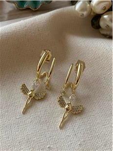 VIP 14K Melek Sallantılı Küpe