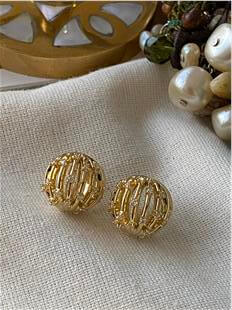 VIP 14K Mini Kafes Küpe