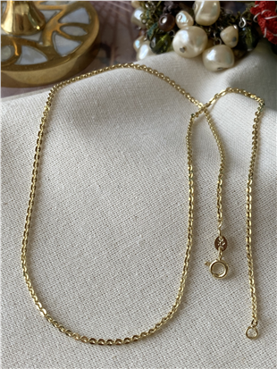 VIP 14K Mini Mercimek Model Zincir Kolye