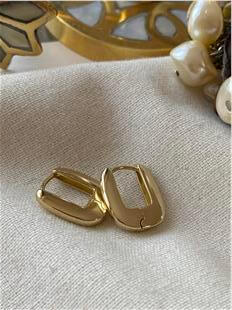 VIP 14K Mini Oval Küpe