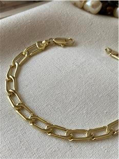 VIP 14K Oval Zincir Bileklik