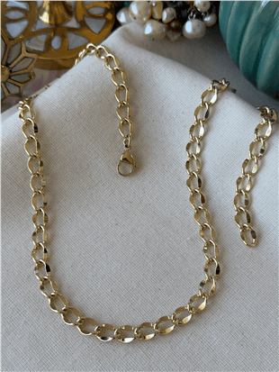 VIP 14K Oval Zincir Kolye