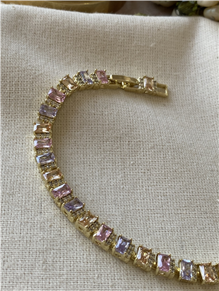 VIP 14K Pastel Baget Kesim Bileklik