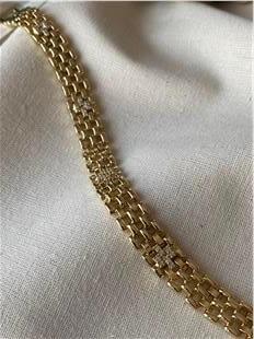 VIP 14K Plus Taşlı Örme Bileklik