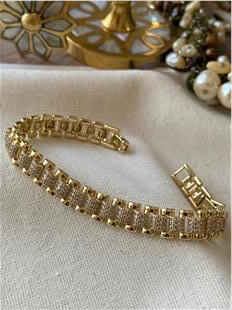 VIP 14K Shining Chain Bileklik