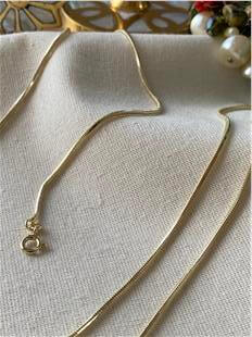 VIP 14K Silindir Zincir Kolye