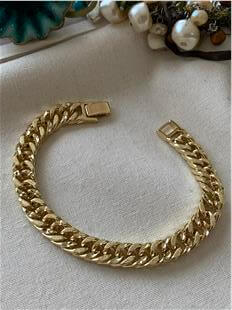 VIP 14K Simli Sık Zincir Bileklik