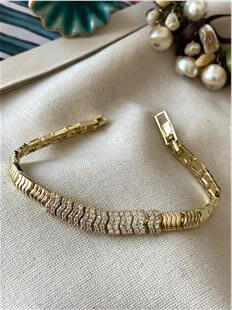 VIP 14K Sıralı Taşlı Bileklik