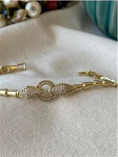 VIP 14K Snake with Ring Bileklik