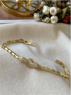 VIP 14K Snake with Ring Bileklik