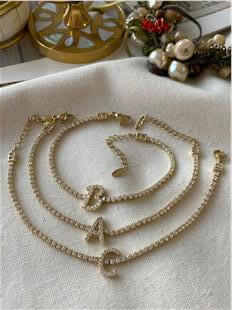 VIP 14K Suyolu Harf Bileklik