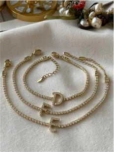 VIP 14K Suyolu Harf Bileklik