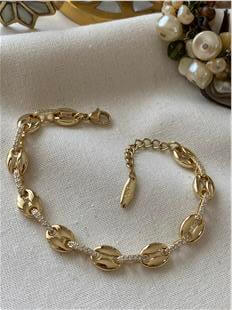 VIP 14K Taş Bağlantılı Düğme Model Bileklik