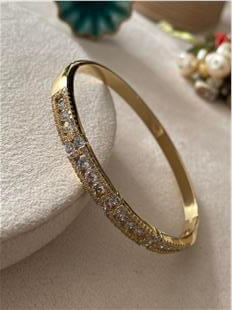 VIP 14K Taş Bezeme Kelepçe