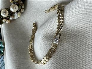 VIP 14K Taş Detaylı Kılçık Bileklik