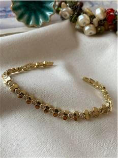 VIP 14K Taş Detaylı Petek Bileklik