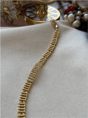 VIP 14K Taş Detaylı Stick Model Bileklik
