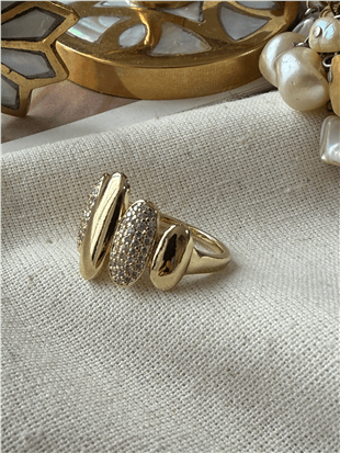 VIP 14K Taşlı Badem Model Yüzük