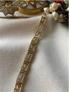 VIP 14K Taşlı Boşluklu Maze Bileklik