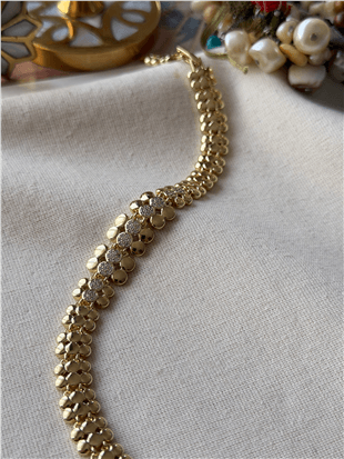 VIP 14K Taşlı Bubble Model Bileklik